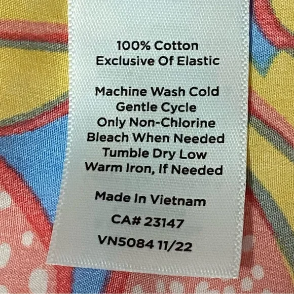 TALBOTS / Fruits and Flowers Poplin Tiered Maxi Skirt Pullon Size M - Picture 5 of 12